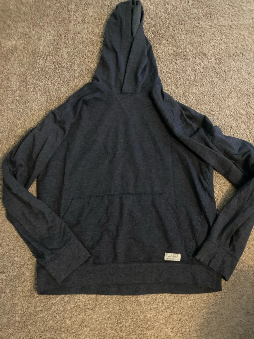 Men's Eddie Bauer Hooded Pullover Sweater - blue - Picture 1 of 5